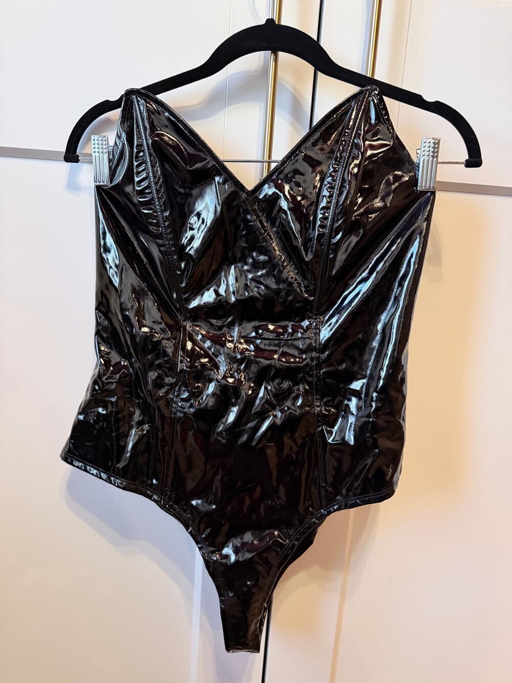 black latex bodysuit playboy inspired